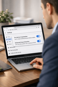 Take Advantage of Chrome’s AI Scam Protection.
